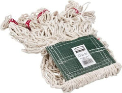 Rubbermaid - 5" Green Head Band, Medium Blended Fiber Loop End Mop Head - 4 Ply, Clamp Jaw Connection, Use for General Purpose - Benchmark Tooling