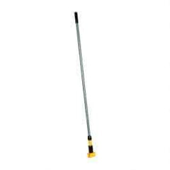 Rubbermaid - 60" Fiberglass Quick Connect Mop Handle - 5" Wet Mop Head Band, Plastic Connector, Use with Wet Mops - Benchmark Tooling