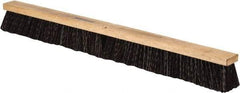 PRO-SOURCE - 36" Heavy Duty Polypropylene Push Broom - 3-1/4" Bristle Length, Wood Block, Threaded Handle Connection, Handle Sold Separately - Benchmark Tooling