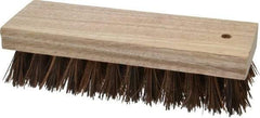 PRO-SOURCE - 1" Bristle Length, Palmyra Scrub Brush - 7" OAL, Hardwood Block - Benchmark Tooling