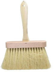 PRO-SOURCE - Tampico Surface Preparation Kalsomine Brush - 4" Bristle Length, 6-1/2" Wide, Wood Handle - Benchmark Tooling