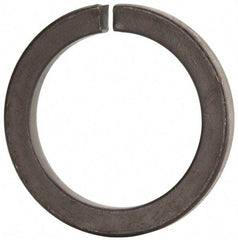 Value Collection - 3", 2.008" ID, 0.458" Thick Split Lock Washer - Grade 8 Spring Steel, Uncoated, 2.008" Min ID, 2.039" Max ID, 4.074" Max OD - Benchmark Tooling