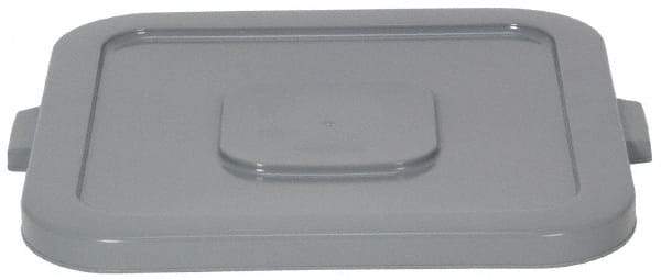 Continental - Square Lid for Use with 32 Gal Square Trash Cans - Gray, Structolene, For Huskee Trash Cans - Benchmark Tooling