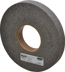 Norton - 8" Diam, 1" Face Width, 3" Center Hole, Fine Grade, Silicon Carbide Deburring Wheel - Convolute, Hard Density 9 Grade, 4,500 RPM - Benchmark Tooling