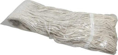 PRO-SOURCE - 5" White Head Band, Large Cotton Cut End Mop Head - 4 Ply, Clamp Jaw Connection, Use for General Purpose - Benchmark Tooling