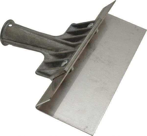 Haviland - Stiff Stainless Steel 1-Edge Scraper - 8" Blade Length, 8" Long Stainless Steel Handle - Benchmark Tooling