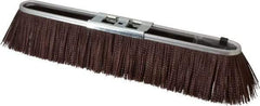 PRO-SOURCE - 18" Rough Surface Polypropylene Push Broom - 3" Bristle Length, Metal Block, Bolt-On Handle Connection - Benchmark Tooling