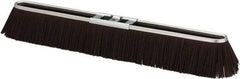 PRO-SOURCE - 24" Rough Surface Polypropylene Push Broom - 3" Bristle Length, Metal Block, Bolt-On Handle Connection - Benchmark Tooling