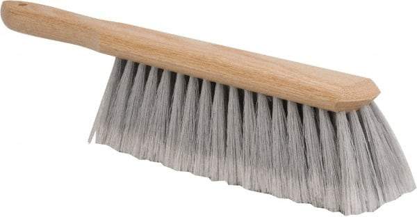 PRO-SOURCE - Plastic Counter Duster - 2-1/2" Bristle Length, 9" Long Head, Hardwood Handle, Gray - Benchmark Tooling