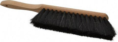 PRO-SOURCE - Horsehair Counter Duster - 2-1/2" Bristle Length, 8" Long Head, Hardwood Handle, Black - Benchmark Tooling