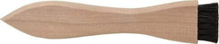 PRO-SOURCE - 4-3/4" OAL, Horsehair Dirt Brush - 1/2" Bristle Length, 7/8" Long x 1-3/32" Wide Head, Straight Hardwood Handle - Benchmark Tooling