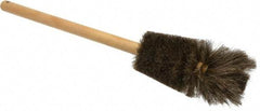 Made in USA - Tampico Food Service Brush - 5-3/4" x 4-1/2" Long x 4-1/2" Wide Head, 5-3/4" OAL, White, Wood Block - Benchmark Tooling