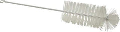 Made in USA - Synthetic Food Service Brush - 9-1/2" Long x 2-3/8" Wide Head, 5-1/2" OAL, White, Wire Block - Benchmark Tooling