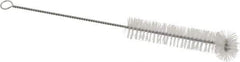 PRO-SOURCE - 3/4" Diam Nylon Tube Brush - 9" OAL, 3-1/2" Head Length, Wire Handle - Benchmark Tooling