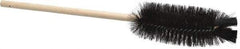 PRO-SOURCE - 2-3/8" Diam Bristle Bottle Brush - 16" OAL, 5" Head Length, Wood Handle - Benchmark Tooling