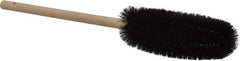 PRO-SOURCE - 3" Diam Bristle Tube Brush - 16" OAL, 6" Head Length, Wood Handle - Benchmark Tooling