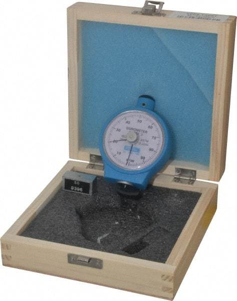 Fowler - 0 to 100 Shore Hardness Portable Dial Hardness Tester - 1 Shore Graduation, Shore D Scale - Benchmark Tooling