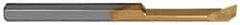 Carmex - 0.12" Min Bore Diam, 0.59" Max Bore Depth, 3mm Shank Diam, Profile Boring Bar - 0.008" Corner Radius, Right Hand Cut, Solid Carbide, Bright Finish - Exact Industrial Supply