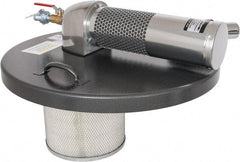 Guardair - Air Powered Wet/Dry Drum Vacuum Head - 2" Vacuum Hose Fitting, Use with Standard 55 Gal Units - Benchmark Tooling