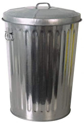 PRO-SOURCE - Galvanized Metal Pail with Lid - Galvanized Metal, 23-1/2" High - Benchmark Tooling