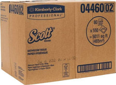 Scott - 4" Sheet Width, Standard Roll Toilet Tissue - 506 Sheets per Roll, 2 Ply, White, Recycled Fiber - Benchmark Tooling