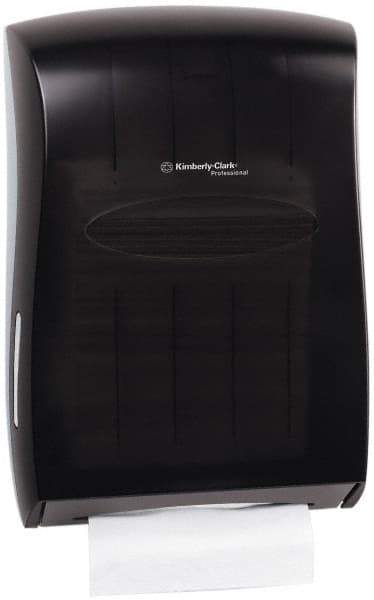 Kimberly-Clark Professional - Hands Free, Plastic Paper Towel Dispenser - 18.88" High x 13-1/4" Wide x 5.88" Deep, 2-1/2 Sleeves, Smoke (Color) - Benchmark Tooling