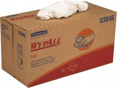 WypAll - L40 Dry General Purpose Wipes - Pop-Up, 10" x 10-3/4" Sheet Size, White - Benchmark Tooling