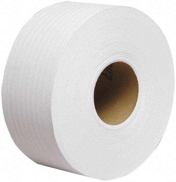 Scott - 2,000' Roll Length x 3.55" Sheet Width, Jumbo Roll Toilet Tissue - Single Ply, White, Recycled Fiber - Benchmark Tooling