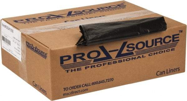 PRO-SOURCE - 0.8 mil Thick, Household/Office Trash Bags - 33" Wide x 39" High, Black - Benchmark Tooling