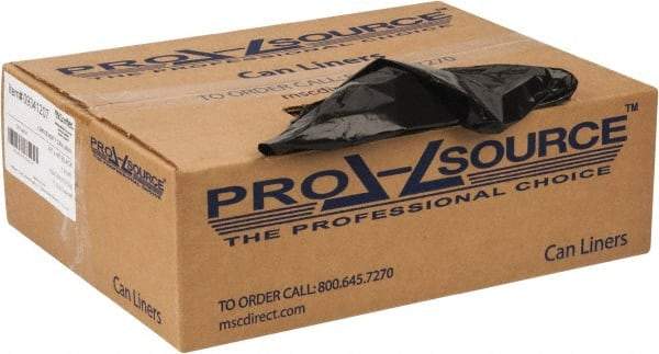 PRO-SOURCE - 1.25 mil Thick, Heavy-Duty Trash Bags - 43" Wide x 48" High, Black - Benchmark Tooling