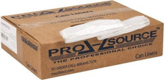 PRO-SOURCE - 0.31 mil Thick, Household/Office Trash Bags - 24" Wide x 24" High, Clear - Benchmark Tooling