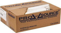 PRO-SOURCE - 0.31 mil Thick, Household/Office Trash Bags - 24" Wide x 33" High, Clear - Benchmark Tooling