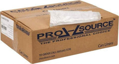 PRO-SOURCE - 0.39 mil Thick, Household/Office Trash Bags - 30" Wide x 37" High, Clear - Benchmark Tooling