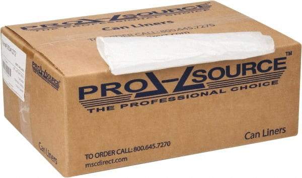 PRO-SOURCE - 0.43 mil Thick, Household/Office Trash Bags - 33" Wide x 40" High, Clear - Benchmark Tooling