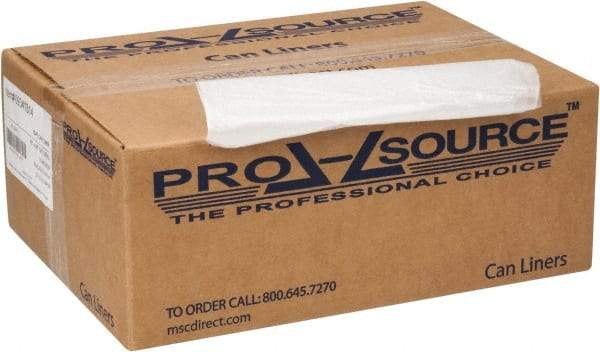 PRO-SOURCE - 0.63 mil Thick, Household/Office Trash Bags - 40" Wide x 48" High, Clear - Benchmark Tooling