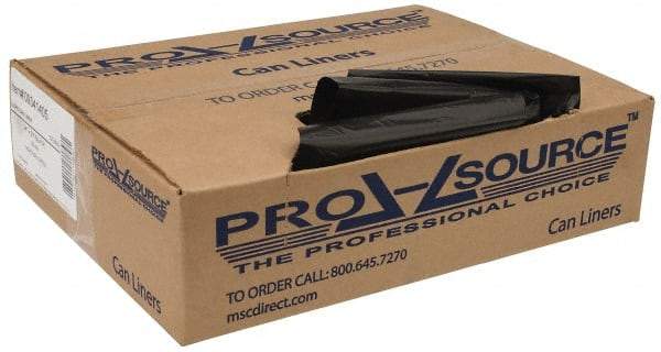 PRO-SOURCE - 0.6 mil Thick, Household/Office Trash Bags - 23" Wide x 24" High, Black - Benchmark Tooling