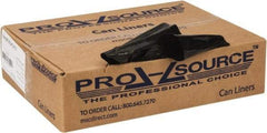 PRO-SOURCE - 0.6 mil Thick, Household/Office Trash Bags - 24" Wide x 31" High, Black - Benchmark Tooling