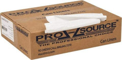 PRO-SOURCE - 0.8 mil Thick, Household/Office Trash Bags - 33" Wide x 39" High, White - Benchmark Tooling