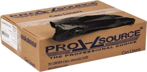 PRO-SOURCE - 1 mil Thick, Heavy-Duty Trash Bags - 43" Wide x 48" High, Black - Benchmark Tooling