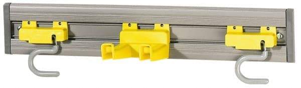 Rubbermaid - 4-1/4" Projection, Plastic Wall Strip Organizer - 18" OAL - Benchmark Tooling