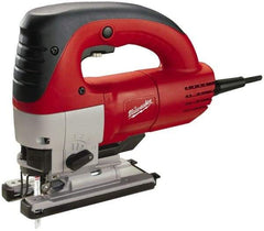 Milwaukee Tool - 6.5 Amp, 3,000 SPM, 1 Inch Stroke Length, Electric Jigsaw - 120V, 12.67 Ft. Cord Length, 45° Cutting Angle - Benchmark Tooling