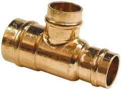 B&K Mueller - 3/4 x 1/2 x 3/4" Copper Pipe Tee - C x C x C, Presoldered - Benchmark Tooling