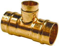 B&K Mueller - 3/4 x 1/2 x 1/2" Copper Pipe Tee - C x C x C, Presoldered - Benchmark Tooling