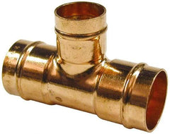 B&K Mueller - 1 x 1 x 3/4" Copper Pipe Tee - C x C x C, Presoldered - Benchmark Tooling