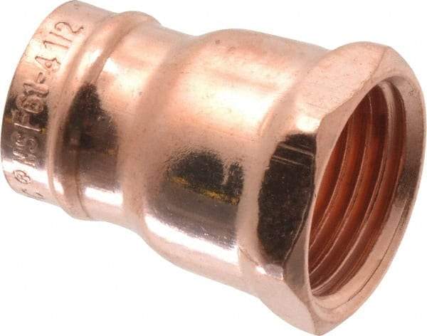B&K Mueller - 1/2" Copper Pipe Female Adapter - C x F, Presoldered - Benchmark Tooling