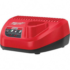 Milwaukee Tool - 12 Volt, 1 Battery Lithium-Ion Power Tool Charger - 1 hr (Lithium-Ion) & 30 min (Red Lithium) to Charge, AC Wall Outlet Power Source - Benchmark Tooling