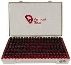 Vermont Gage - 250 Piece, 0.2515-0.5005 Inch Diameter Plug and Pin Gage Set - Plus 0.0002 Inch Tolerance, Class ZZ - Benchmark Tooling