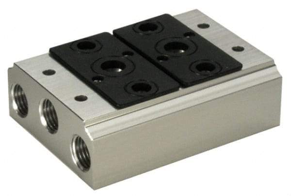 ARO/Ingersoll-Rand - 1/2", 1/2" 2 Station Manifold Stacking Solenoid Valve - For Use with 2 Station - Benchmark Tooling