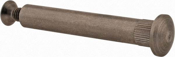 Made in USA - #10-32 Thread Screw & Barrel, Flat Head, Phillips Drive, Stainless Steel Sex Bolt & Binding Post - Uncoated, 1" OAL, 2" Long Barrel, Grade 18-8 - Benchmark Tooling