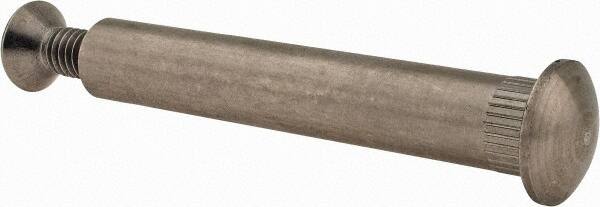 Made in USA - 5/16-18 Thread Screw & Barrel, Flat Head, Phillips Drive, Stainless Steel Sex Bolt & Binding Post - Uncoated, 1-1/2" OAL, 3" Long Barrel, Grade 18-8 - Benchmark Tooling